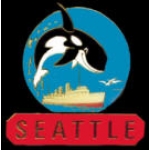 CRUISE SHIP WITH KILLER WHALE SEATTLE, WASHINGTON PIN